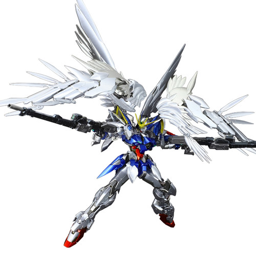 万代HIRM金属骨架掉毛天使KA飞翼零式EW高达金属色1：100拼装模型 - 图3
