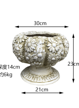 新款浮雕圆底婚庆摆件阳台太阳花