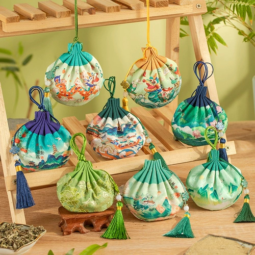 Фестиваль лодок -драконов Лотос сладкий сладкий весна древний ветровой сумки ручной работы ручной работы в ручной работы ведьма