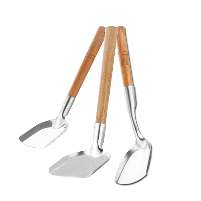 Kang Lei wooden handle anti-scalding stainless steel spatula