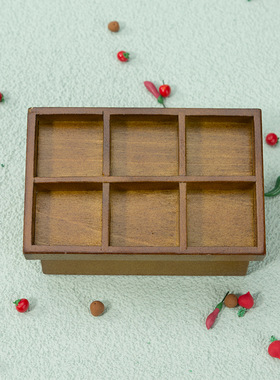 1:12娃娃屋dollhouse迷你家具模型微场景仿真超市果蔬摊diy水果架