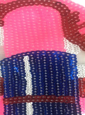 服装DIY辅料 大号亮片嘴巴口红布贴 衣服补丁贴 t恤绣品搭配DIY
