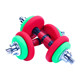 Plastic dipped 20kg detachable rubberized dumbbells for fitness men