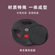 Rubberized barbell plates with large holes for hand grip and solid cast iron