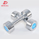 Slim arm electroplated integrated 2kg 4kg pure steel dumbbell