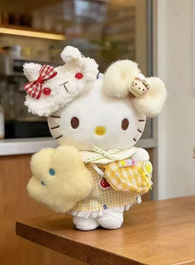 日本BOOKOFF黄色系列hellokitty挂件Kt玩偶包挂件钥匙扣生日礼物