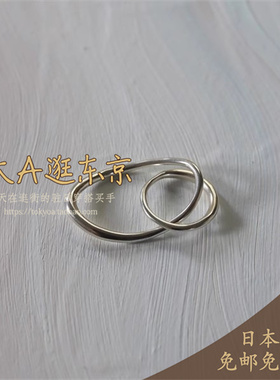大A逛东京TEN日本代购 质感双手指叠戴百搭戒指