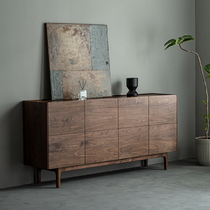 North American Black Walnuts Solid Wood Dining Side Cabinet Minimalist Modern Living Room Hyun Guan Cabinets Silent Wind Bedroom Containing Lockers