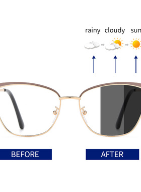 保罗雷朋官网新款金属复古时尚猫眼镶钻眼素颜网红平光镜可配近视