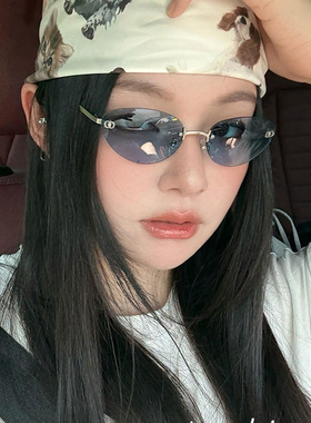 保罗雷朋官网欧美高级感无框墨镜女款2025新款轻奢个性潮酷网红防