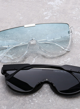 保罗雷朋官网Y2K时尚大框连体镜片太阳镜女大脸显瘦茶色街拍面罩