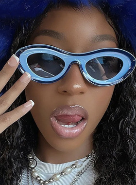 保罗雷朋官网嘻哈个性欧美太阳镜2025新款跨境朋克蹦迪夜店猫眼墨