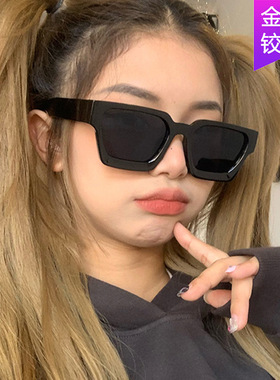 保罗雷朋官网y2k复古绿色墨镜女时尚方形大框眼镜ins潮流厚边酒吧