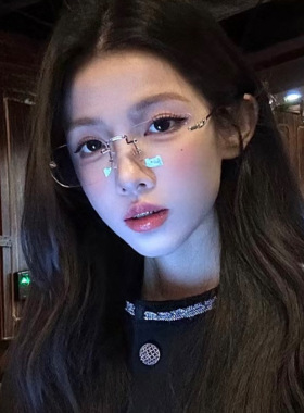 保罗雷朋官网抖音快手代发爆款近视眼镜无框防蓝光眼镜王一搏同款