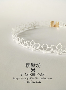 少女心项圈显气质白色超仙新娘