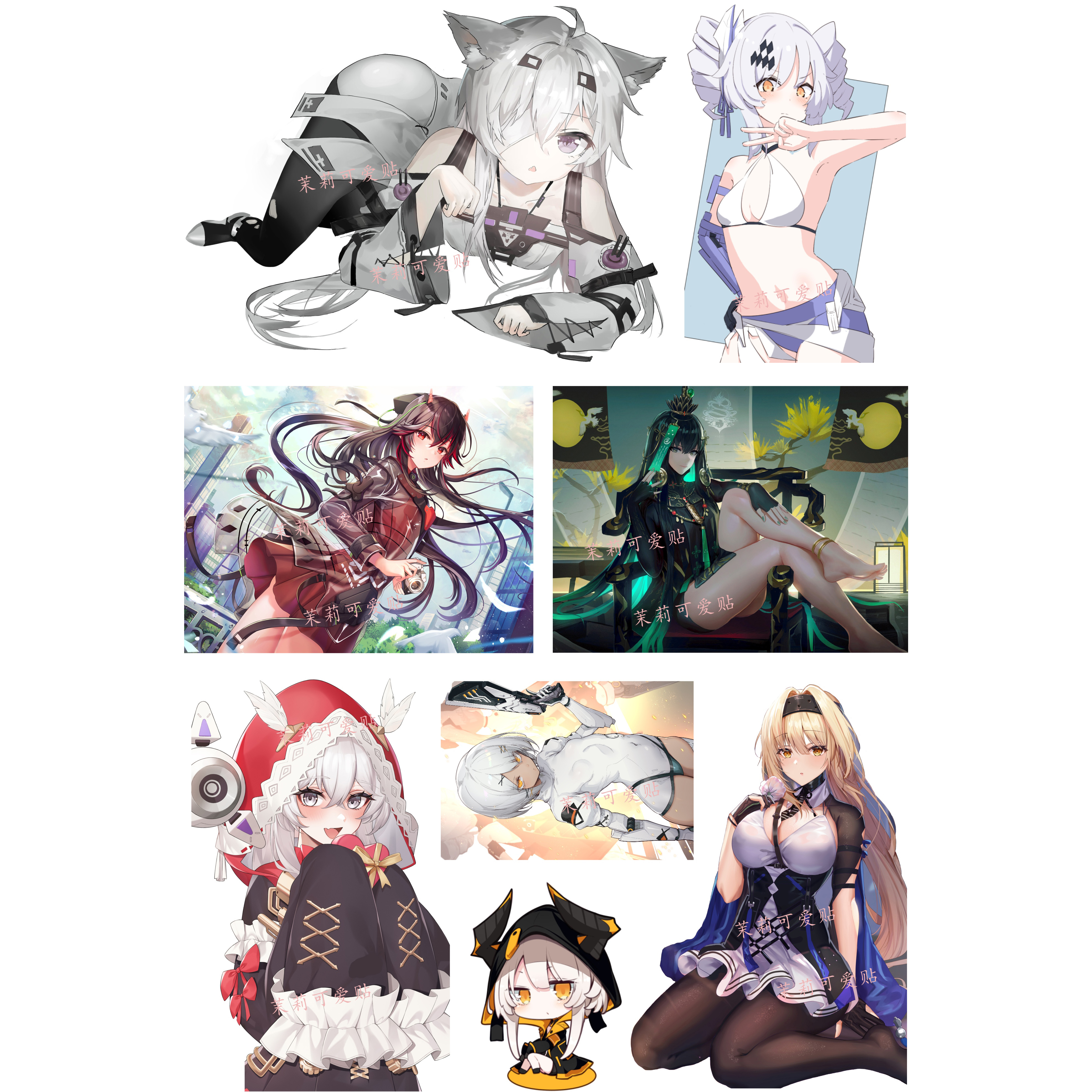 露西亚誓焰花嫁周边游戏二次元笔记本电脑手机行李箱旅行箱贴纸 - 图0