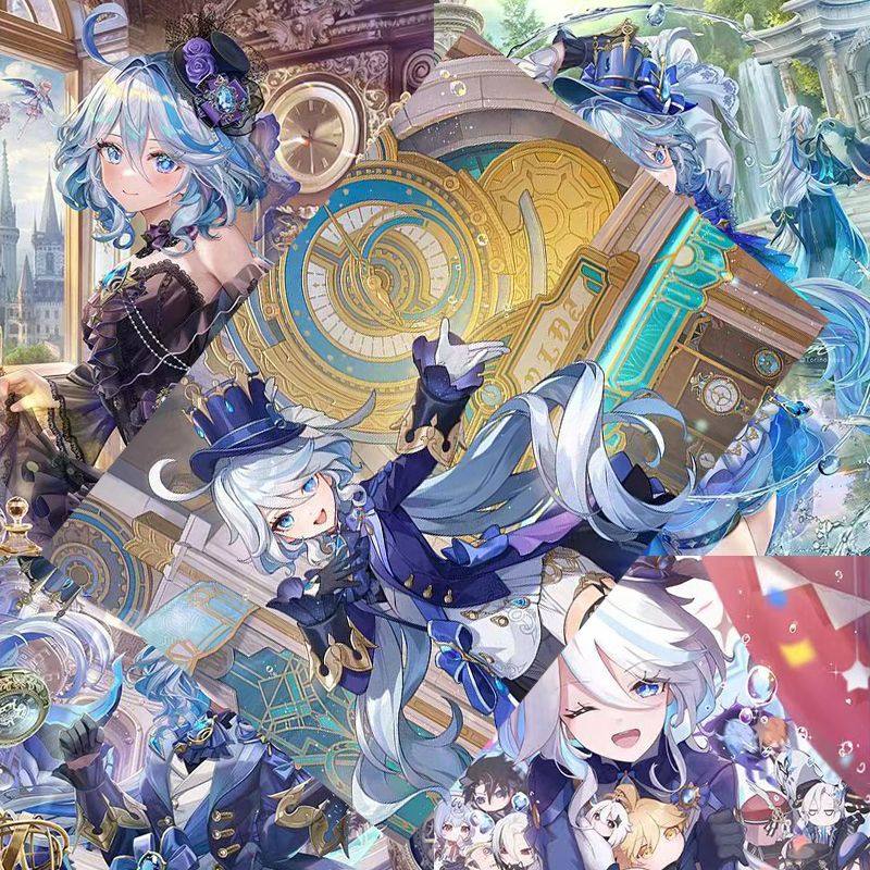 水神芙宁娜海报芙卡洛斯二次元游戏周边高清宿舍墙贴卧室超大壁纸,淘宝优惠券,粉丝福利购,淘宝优惠卷