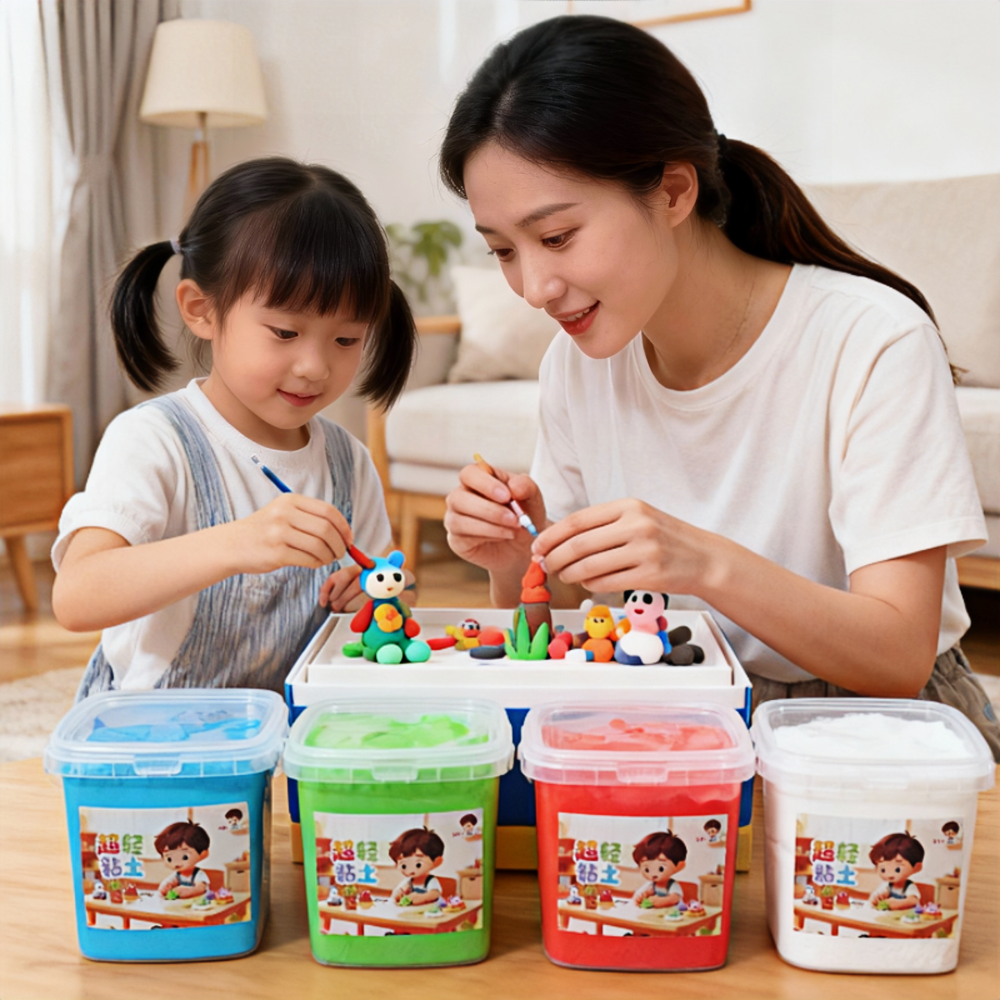 儿童橡皮泥美术手工超轻黏土DIY500克盒装老师推荐彩泥粘土大包装,淘宝优惠券,粉丝福利购,淘宝优惠卷