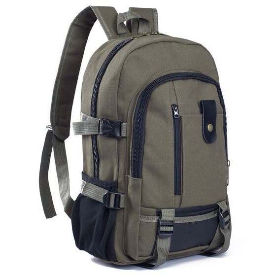 Popular wear-resistant men's casual canvas backpack