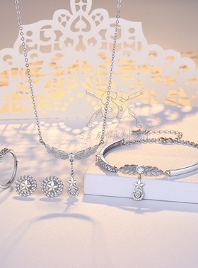 纯银项链ss纯银女纯银橄榄枝