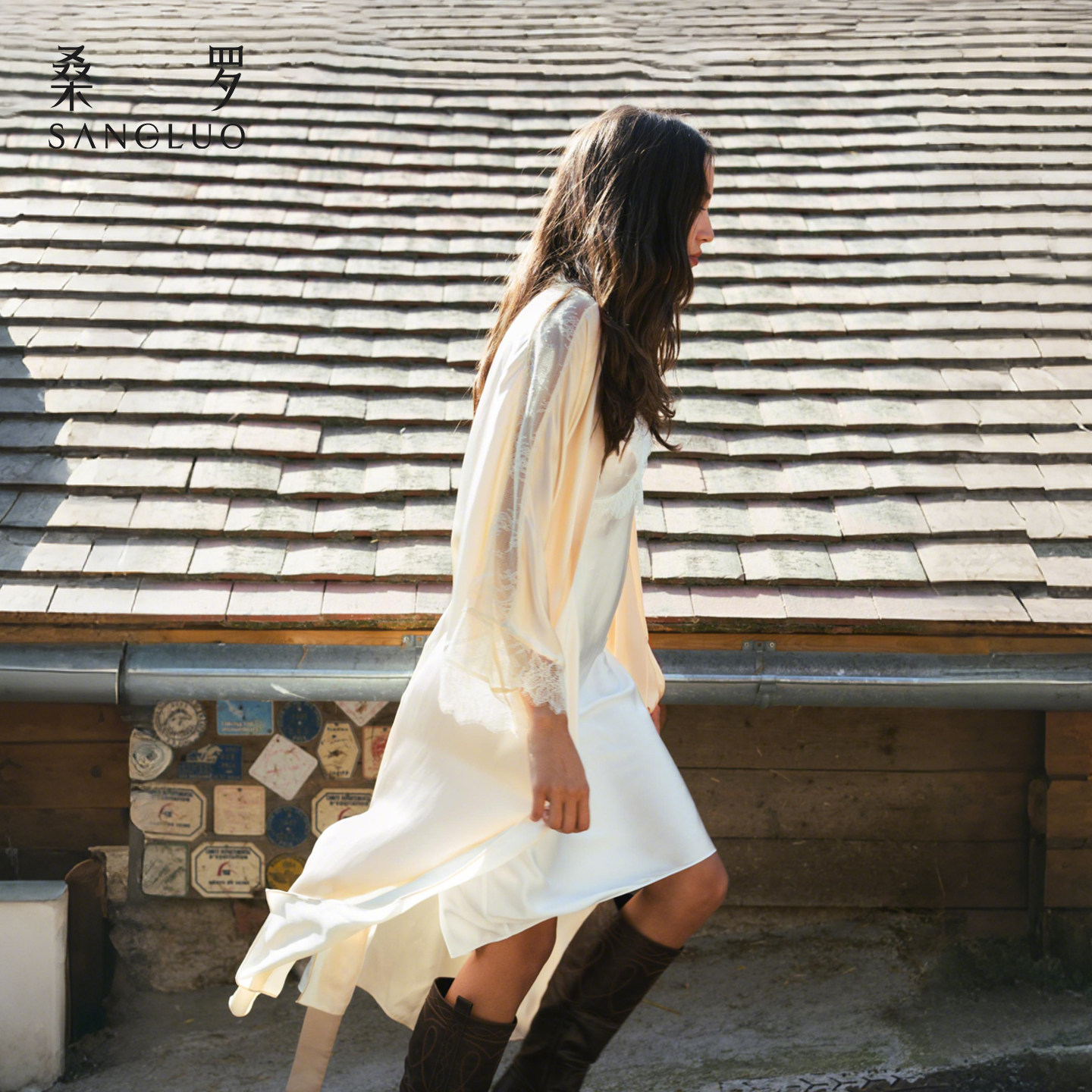 优雅晨袍』桑罗真丝睡袍法式浪漫长袍100%桑蚕丝女款家居服可外穿,淘宝优惠券,粉丝福利购,淘宝优惠卷