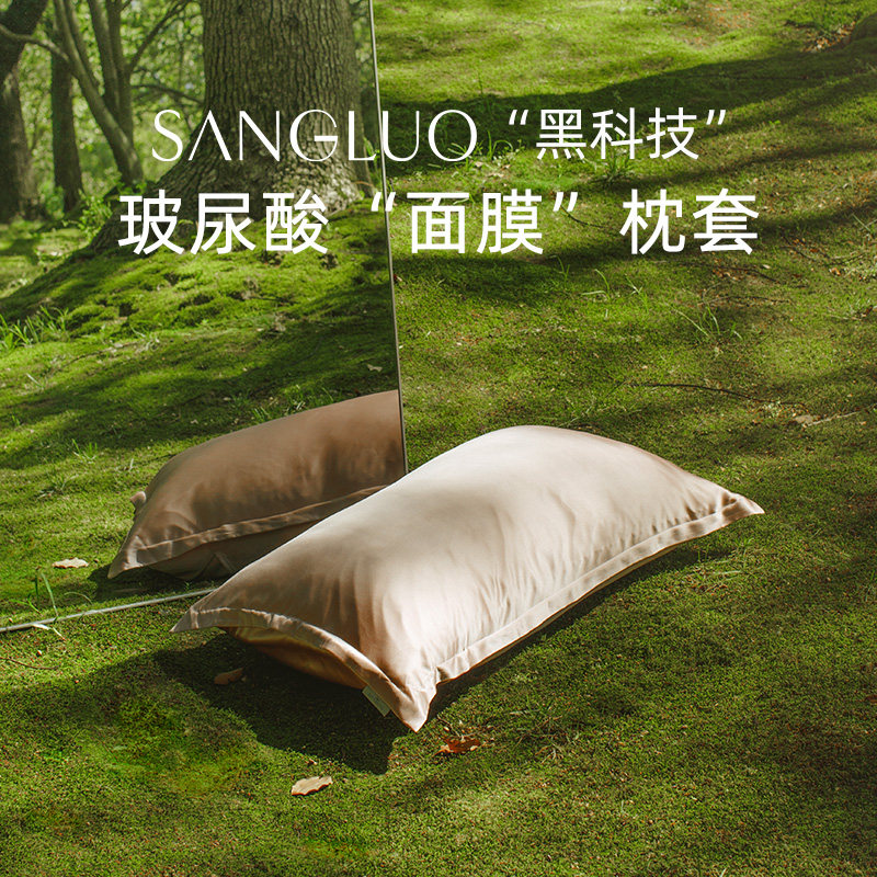双面真丝枕套玻尿酸美容枕巾SANGLUO桑罗单人100%桑蚕丝绸礼物,淘宝优惠券,粉丝福利购,淘宝优惠卷