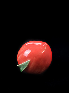 工艺品客厅寿桃陶瓷摆件中式