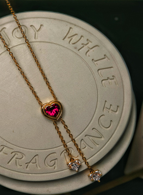 柳白猿手作法式轻奢小众项链