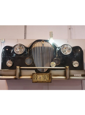 铁艺墙壁复古老爷车车头3D立体壁饰工艺品工业风壁挂创意软装饰品