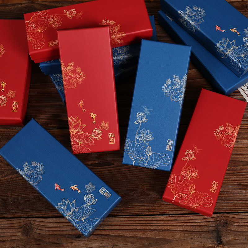 新中式复古首饰品精致盒子车挂件桃木梳中国风长条礼品包装盒,淘宝优惠券,粉丝福利购,淘宝优惠卷