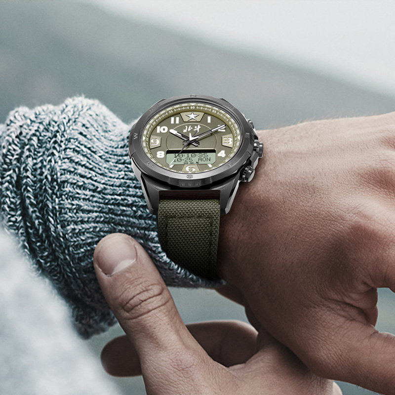 北斗猎时系列军工卫星定位商务男表 北斗国产腕表