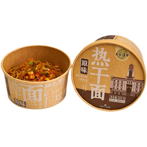 五谷道场非油炸方便面热干面武汉正宗免煮速食桶泡面香辣美味低脂 - 图3
