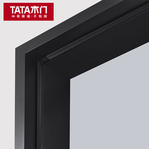 TATA木门 复古风玻璃门窄边卫生间门厨房门全屋极简套装门LBFG01 - 图3
