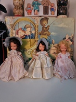 1950s ANTIQUE DOLL NANCY ANN DOLL CERAMIC PLASTIC LIVE EYE THICK SOUP DOLL HUG