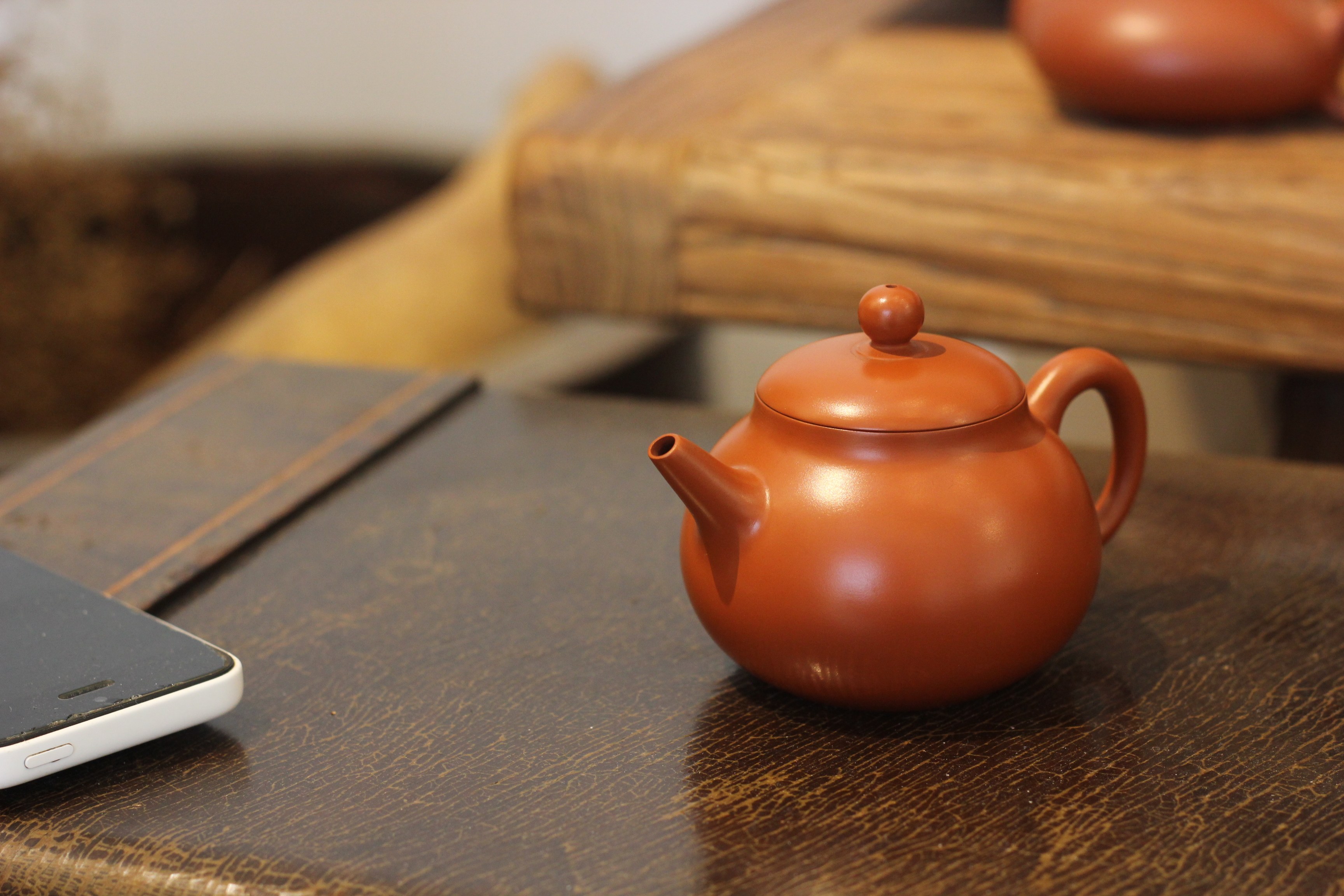 章燕明薄胎朱泥手拉壶 潮州名家精品工夫茶壶 百年老安顺传人作品