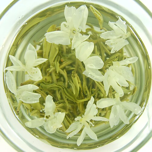 君子水飘雪特级2026新茶毛尖茶叶四川散装高端蒙顶浓香型茉莉花茶 - 图1