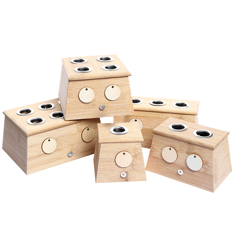 艾灸盒木制通用全身随身灸家用艾灸腹部颈椎艾条熏蒸仪艾炙盒子 - 图3