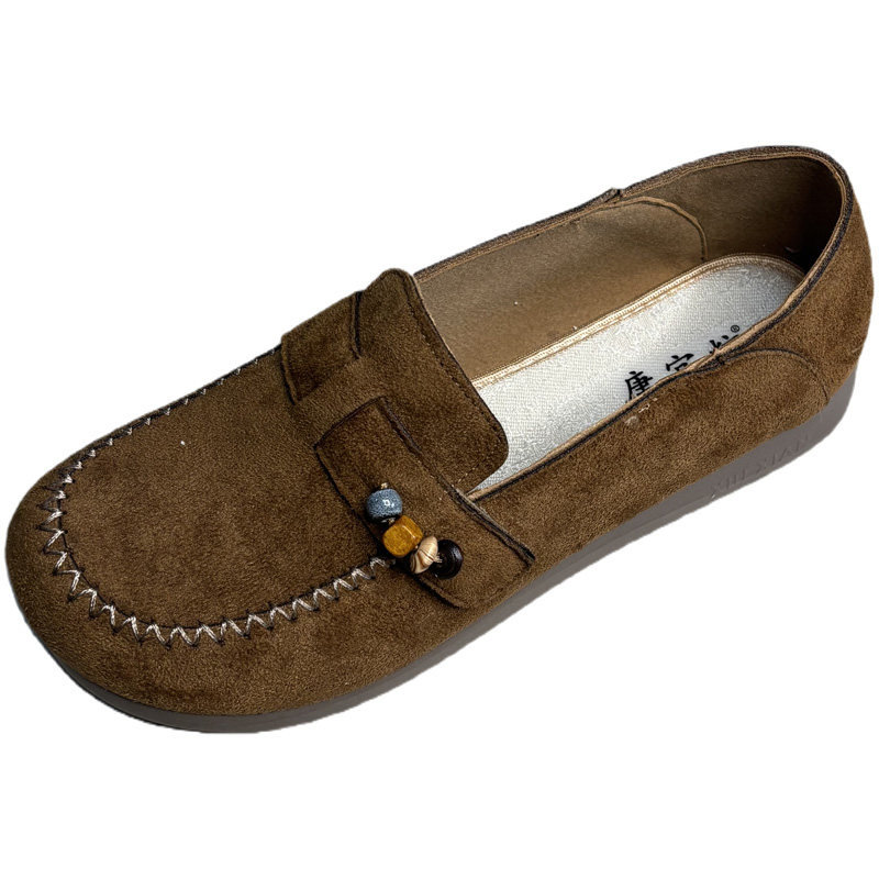 春季老北京布鞋女鞋平底妈妈休闲鞋软底防滑舒适透气一脚蹬豆豆鞋,淘宝优惠券,粉丝福利购,淘宝优惠卷