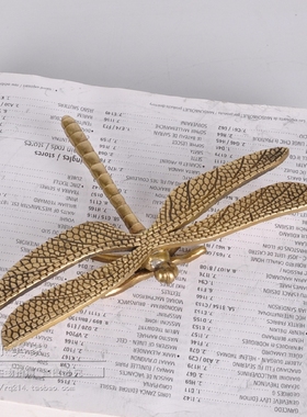 全黄铜北欧美式风书房装饰品