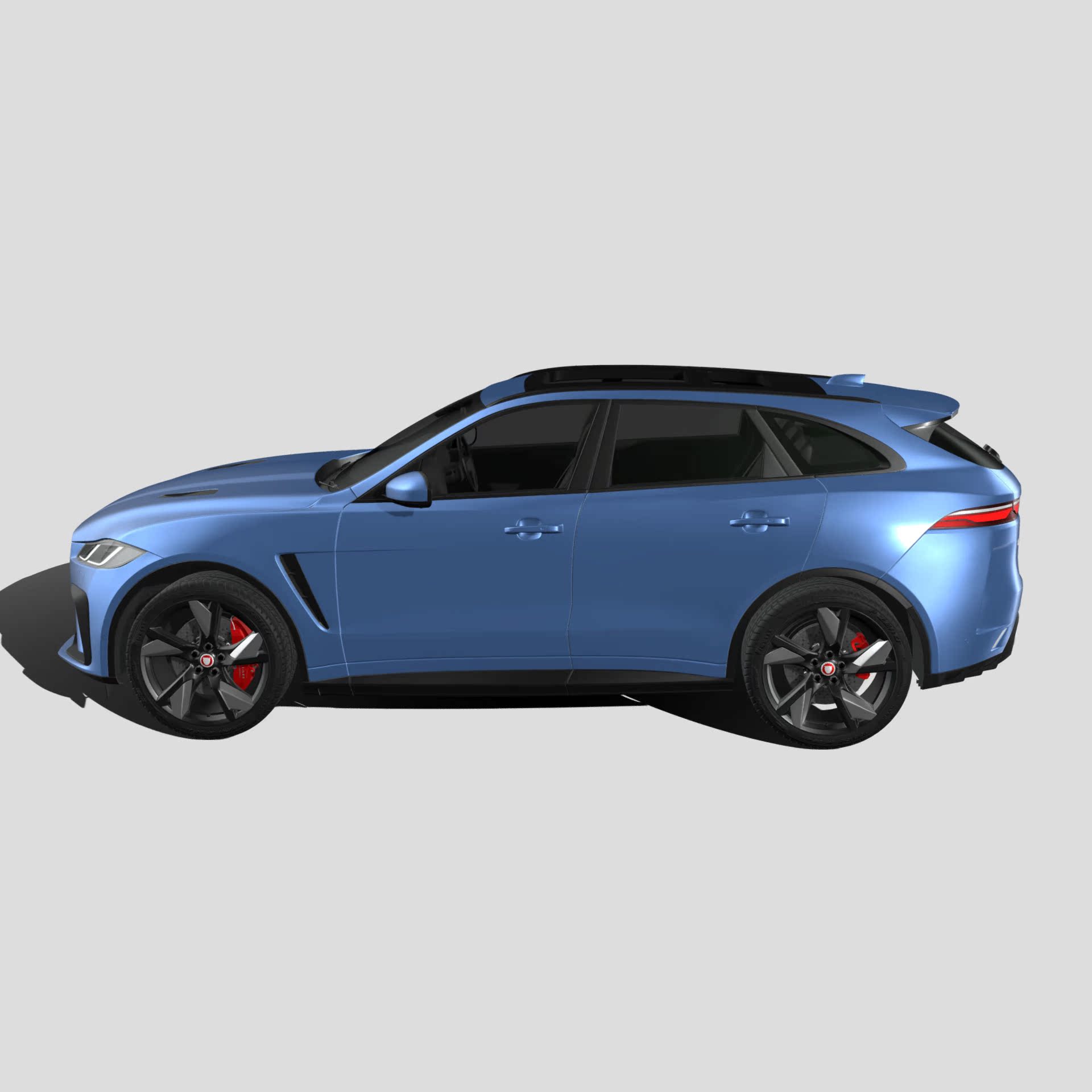 捷豹F-Pace SVR汽车3D模型三维轿车FBX模型PBR写实模型 Blender-图0