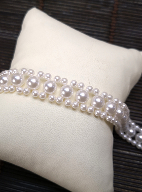 绾卿纯手工编织手链女天贝珠仿珍珠轻奢小众高级感手串