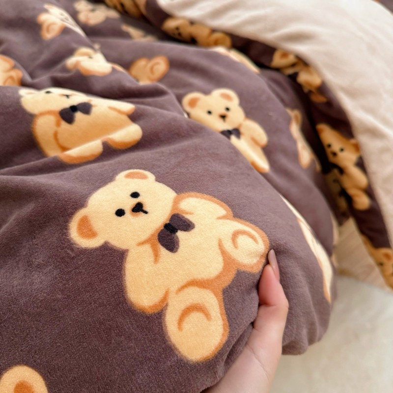 冬季幼儿园被子三件套加绒午睡儿童床品牛奶绒加厚宝宝婴儿入园被,淘宝优惠券,粉丝福利购,淘宝优惠卷