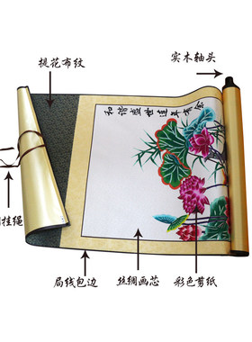 中国剪纸家居装饰画蔚县剪纸画轴作品窗花连年有鱼出国外事礼品画