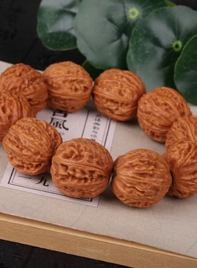 精品大核桃手串文玩核桃把玩件男士佛珠手链长辈民族风送礼饰品