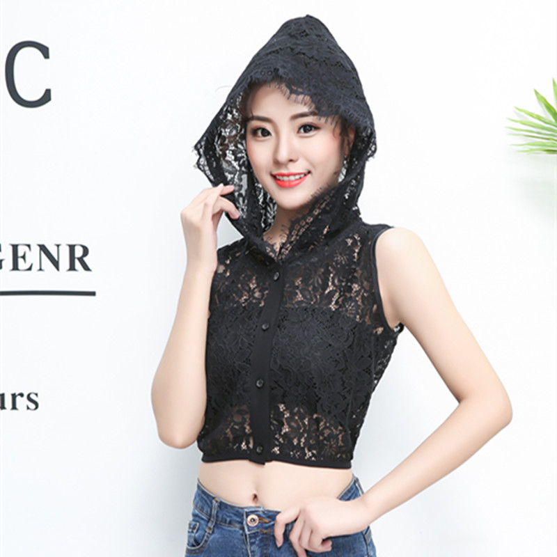 韩版百搭假领子女内搭蕾丝镂空连帽装饰领防晒连帽卫衣假帽子领假,淘宝优惠券,粉丝福利购,淘宝优惠卷