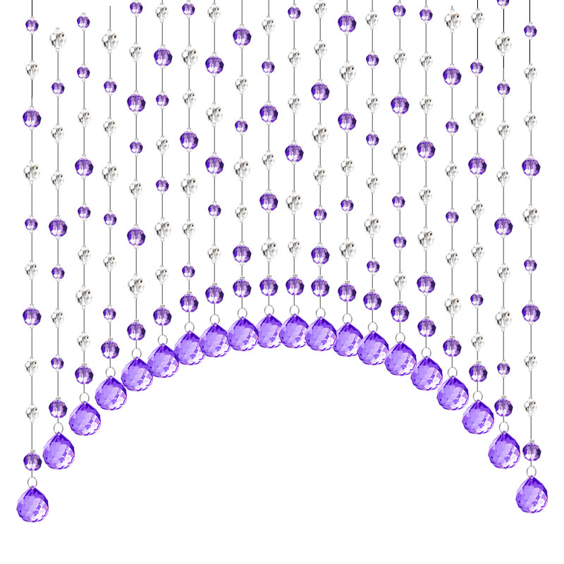 珠帘水晶帘C23隔断挂帘玄关客厅卧室家用门帘珠子网红过道免打孔