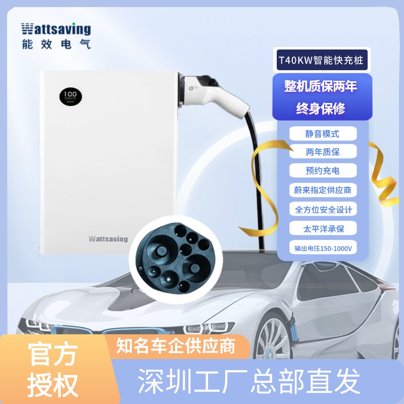 wattsaving能效7/T22/T30kw家用220V直流充电桩机蔚来通用快充9孔 - 图1