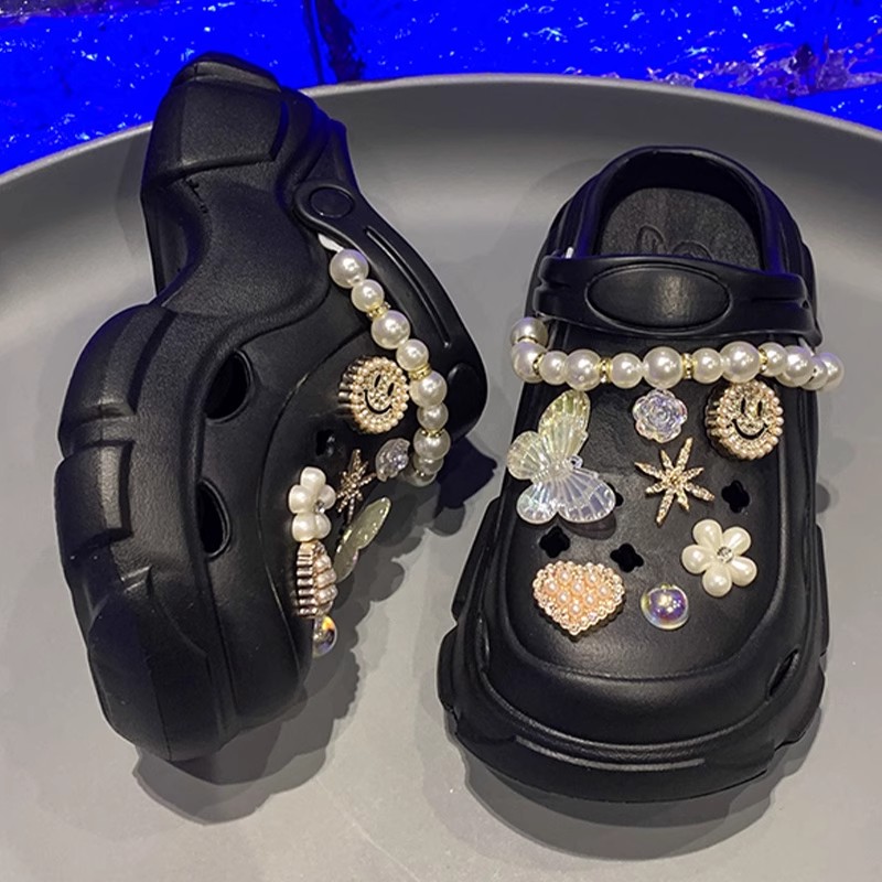 EVA洞洞拖鞋儿童外穿新款居家室内防滑厚底踩屎感洞洞女童鞋夏天 - 图2