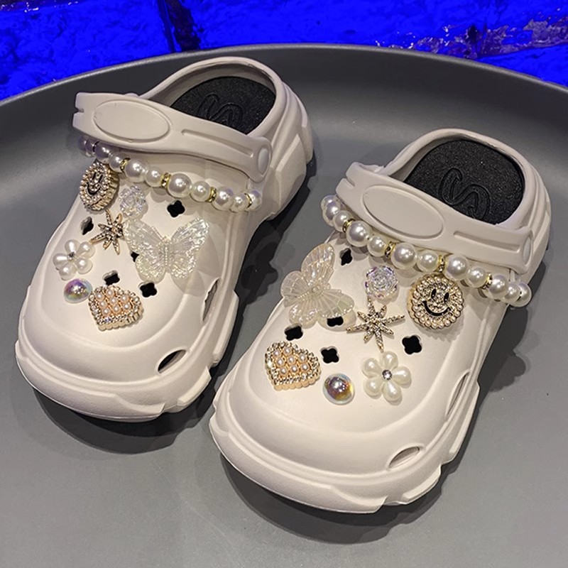 EVA洞洞拖鞋儿童外穿新款居家室内防滑厚底踩屎感洞洞女童鞋夏天 - 图1