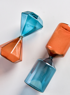 双色简约现代风桌面沙漏计时器